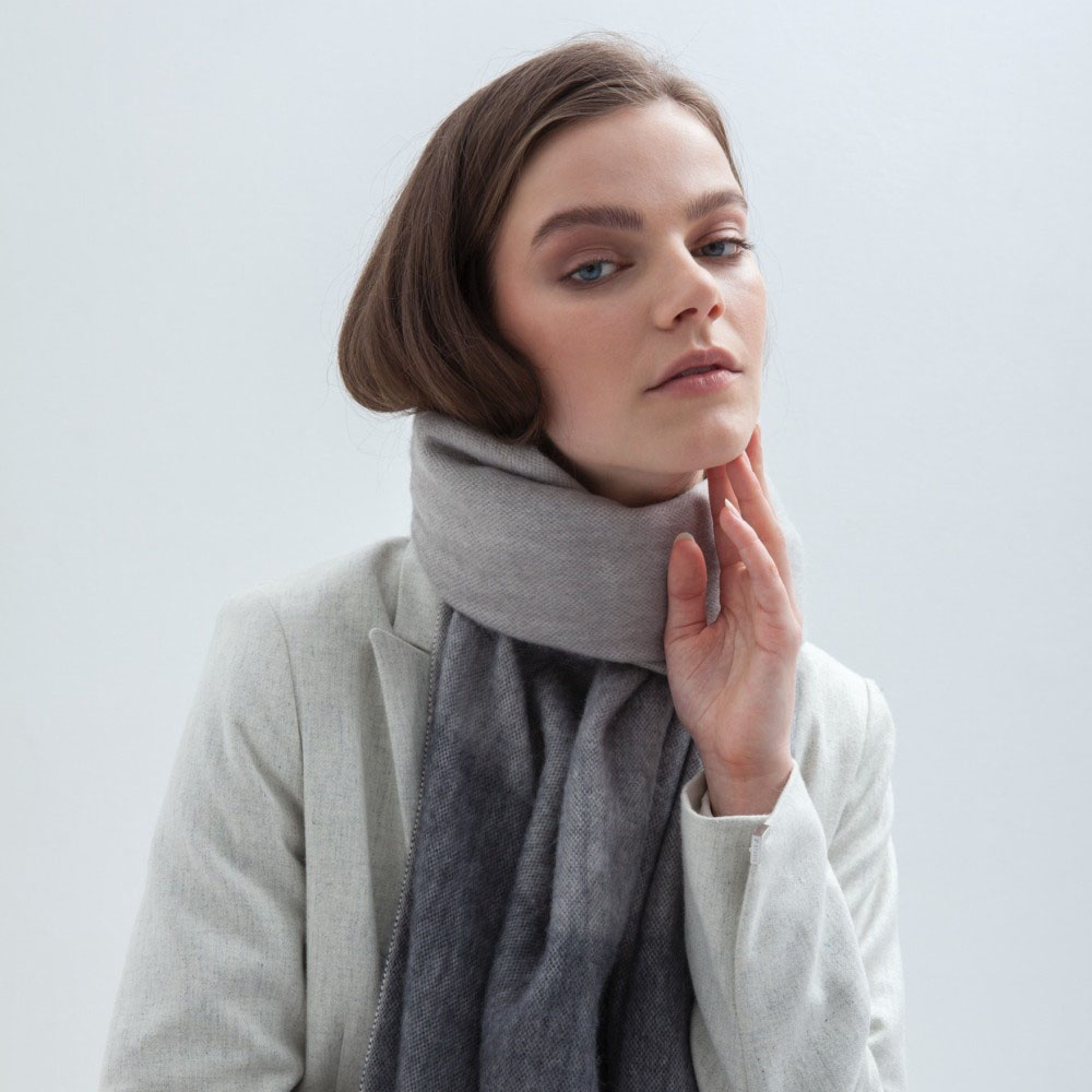 BUFANDY | Sjaal Ombre - Grey Marble